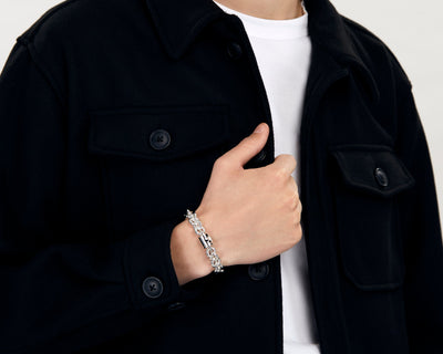 bracelet entrelacs le 65g